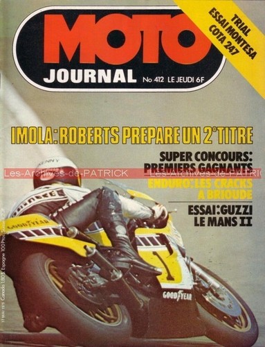 Moto journal 412 guzzi 850 - moto,