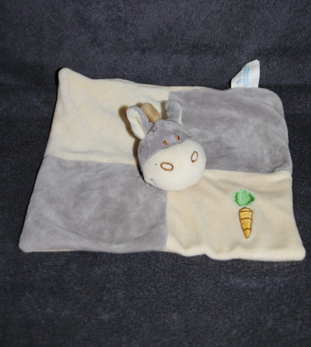 Doudou plat ane gris - plat,