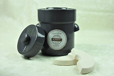 Pot à choucroute en grès pour la lactofermentation 5 litres gris pierre grau