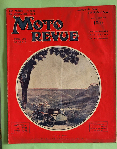 Moto revue 615 12 - n°615, 12-1934