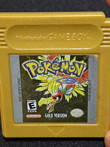 Pokémon gold version game - gold, boy