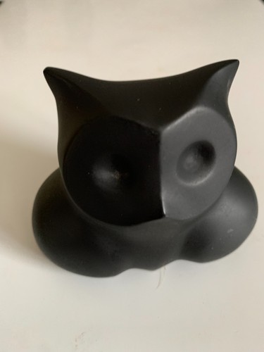 Vintage sculpture chouette - sculpture,