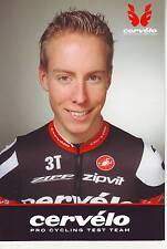 CYCLISME carte cycliste MARCEL WYSS équipe CERVELO