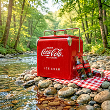 Coca-Cola 14Qt Retro Metal