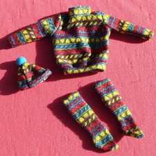 Ensemble ski snow fun pour KEN famille Doucœur vintage /vêtement Barbie Mattel