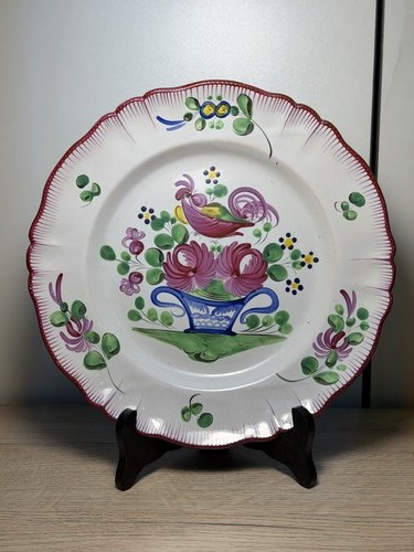 Assiette décorative faïence