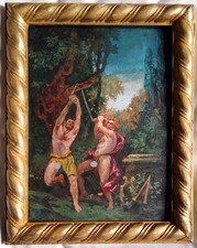 peinture huile  homme modele