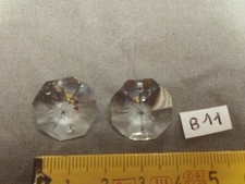2 Point Octagonal Crystal Chandelier (Lot of 5), L:17.5mm (B11)