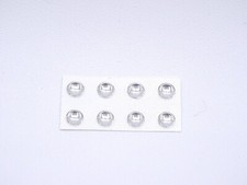 ALEZAN MODELS. 1/43 ACCESSORIES. SET OF 8 ROUND FRONT LIGHT TABLETS.