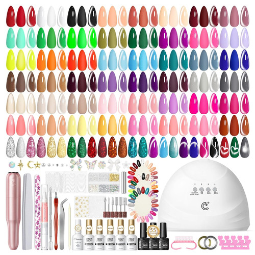 Gel nail kit - gel, light