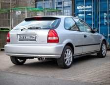 FOX Inox Échappement Sport Honda Civic 6 1.4l Type EJ9 1x90mm Double Paroi