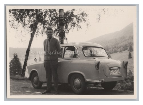 Man before trabi trabant car - car,