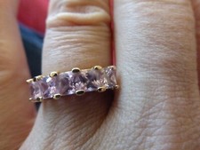 bague neuve alliance plaqué or de qualité poinçon carré orfèvre taille 54