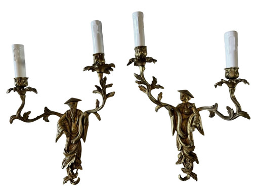 Appliques bronze doré - appliques,