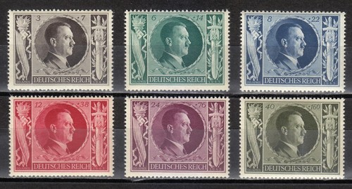 Allemagne 1943 mnh 844 849 - allemagne,