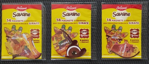 Magnets savane girafe lot - savane, (lot