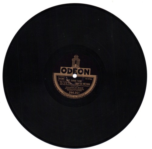 Disque tours odéon - 78,