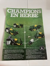Vintage 1984 John Deere Lawnmower Press Advertising