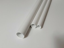 Aluminium tube aluminum round pipe aluminum pipes white matte RAL 9016 POWDER COATED