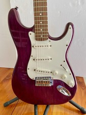 J Reynolds Electric Guitar Red Rock Band Six String Solid Body