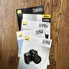 Nikon Digital Camera Brochures D1x D1H D100 D70s D50 D70 great condition! Rare!