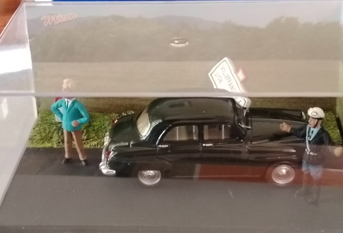 Route bleue simca aronde - route,