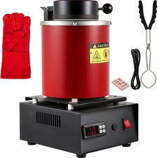 Uimoso Four électrique de fusion d'or avec creuset en céramique 3 kg rouge