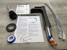 Vigo VG03024ARB2 Niko 1.2 GPM Vessel Single Hole Bathroom Faucet READ**