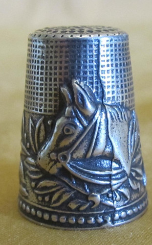 Antique silver thimble - silver,