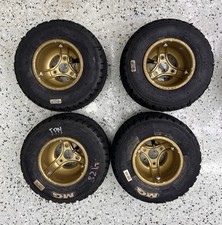 OTK Tony Kart Magnesium Cadet Wheels 130mm and MG Rain Tires Set