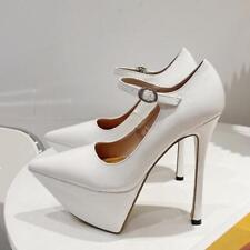 Women Sexy Pointed Toe Stiletto High Heels Platform Sandals Nightclub Party Shoe