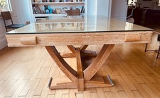 table art déco en chêne