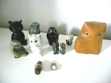 LOT 11 Owls Owls Vintage Collection Owls Owls Marble Granite Wood Artist