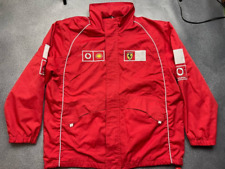 Ferrari Vadafone Shell Red Hooded Jacket Size M