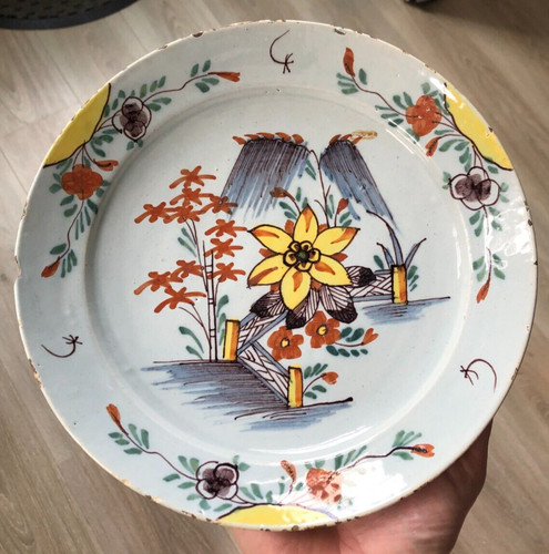 Belle assiette faïence delft - faïence,