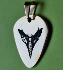 Médiator Pendentif Plectre Pick guitare - Métal doré Tête aigle CUSTOM au choix