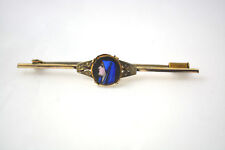 ANTIQUE JEWELRY - ANTIQUE ENAMEL BROOCH VIRGIN DECOR ART DECO ERA - 1930 #68