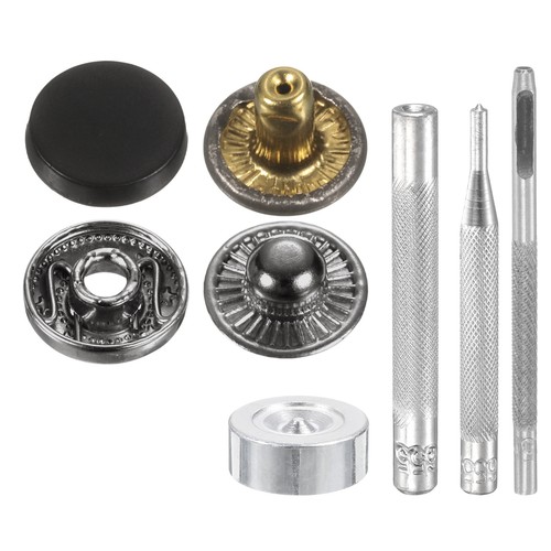 24set 10mm leather - leather, snap