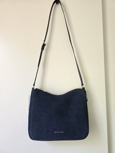 Sac besace cuir daim bleu - besace,