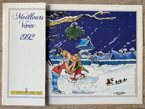 Carte voeux uderzo asterix - de,