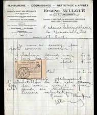GERARDMER (88) DYEING / DEGREASING / CLEANING "Eugene WULGUE" in 1931