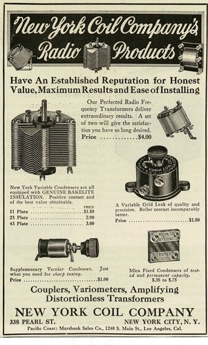 1924 new york coil variometers - 1924,