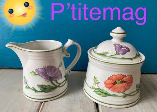 Pot lait sucrier amapola - et,