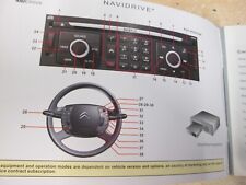 Citroen NaviDrive Owners Manual 2006-2010.  Print 2007 Nav,Cd,,Phone,Radio,
