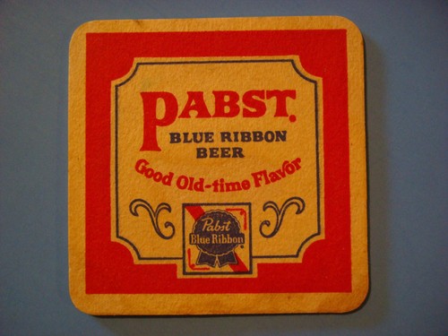 Bière dessous pabst bleu - dessous, ~