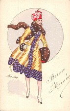 Old postcard illustrator X SAGER WOMAN (254563)