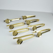 8x Porte-Rideaux - Laiton -