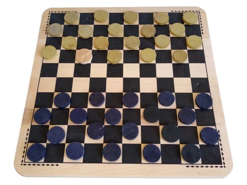Jeu dames bois - jeu, de