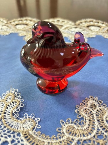 Figurine rouge canard - , mandarin