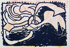 Pierre ALECHINSKY - "Untitled" - 2013 - Original Signed Lithograph - VIII